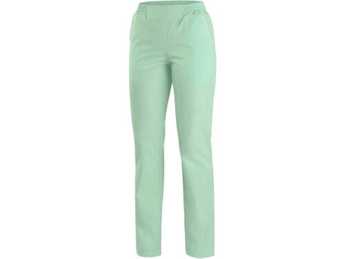 Dámské kalhoty CXS TARA zelené s bílými doplňky, vel. 58